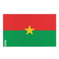 Miniatyrbild 1 av 3: Burkina Fasos flagga – 90 x 150 cm – Hållbar polyester – 2 metallöglor – Inomhus / Utomhus – Pixelforma