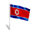 Miniatyrbild 1 av 3: Självhäftande flagga Nordkorea – 14 x 21 cm – Mjuk polyester – Lätt att klistra fast – 5 stycken – Pixelforma