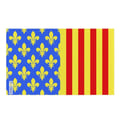 Miniatyrbild 1 av 3: Lozère-flagga – 120 x 180 cm – Hållbar polyester – 2 metallöljett – Inom- / Utomhusbruk – Pixelforma