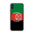 Miniatyrbild 1 av 2: Mobilskal – Afghanistans flagga – Kompatibel med iPhone XS – Mjuk fodral – Slitstark och stötresistent - Silikon - Pixelforma