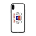 Miniatyrbild 1 av 2: Mobilskal – Mayotte Flagga – Kompatibel med iPhone X – Flexibelt Fodral – Slitstarkt och Stötresistent - Silikon - Pixelforma
