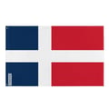 Miniatyrbild 1 av 3: Saarlandflagga – 128 x 192 cm – Motståndskraftig polyester – 2 metallöglor – Inomhus / Utomhus – Pixelforma