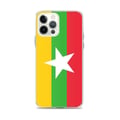 Miniatyrbild 1 av 2: Telefonfodral - PIXELFORMA - Flagga från Myanmar - Kompatibel med iPhone 12 Pro Max - Mjuk - Stötsäker