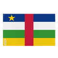 Miniatyrbild 1 av 3: Centralafrikanska republikens flagga – 128 x 192 cm – Polyester – Järnöglor – Hållbar