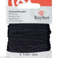 Miniatyrbild 1 av 2: Kattuntråd - RAYHER - Smycketråd - 1 mm - Mörkblå - 20 m