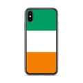 Miniatyrbild 1 av 2: Telefonfodral – Elfenbenskustens flagga – Kompatibel med iPhone XS – Mjuk skydd – Slitstark och stöttålig - Silikon - Pixelforma