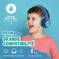 Miniatyrbild 2 av 6: Bluetooth-hörlurar - POWERLOCUS - PLED - För Barn - Fällbara - Blå