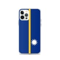 Miniatyrbild 1 av 2: Mobilskal – Nauru-flagga – Kompatibel med iPhone 12 Pro – Mjuk Fodral – Slitstark och Stötsäker - Silikon - Pixelforma