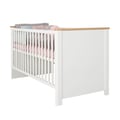 Miniatyrbild 6 av 6: Sängset Baby Ava ROBA Justerbar Säng + Byteskommode - Vit / Trä