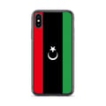 Miniatyrbild 1 av 2: Mobilskal – Libyens flagga – Kompatibel med iPhone XS – Mjukt skydd – Slitstarkt och stöttåligt – Silikon – Pixelforma