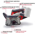 Miniatyrbild 3 av 5: Einhell Professional Träbearbetning utan sladd TP-MA 36/30 Li BL - Solo PXC (36V, 2 skivor) Levereras utan batteri eller laddare