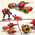 Miniatyrbild 3 av 6: LEGO NINJAGO 71830 Kai's Robot Storm Bike - Byggleksak för pojkar