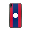Miniatyrbild 1 av 2: Telefonfodral – Laos Flagga – Kompatibel med iPhone XR – Mjuk Fodral – Slitstark och Stöttålig – Silikon – Pixelforma