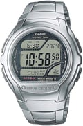 Miniatyrbild 3 av 6: CASIO Radioklocka - Multifunktion - Stål