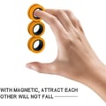 Miniatyrbild 1 av 4: PIMPIMSKY antistress magnetiska ringar - Gul - Leksak för barn över 4 år