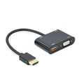 Miniatyrbild 3 av 4: GEMBIRD HDMI HAN TILL HDMI FEMALE + VGA KVINNE + ADAPTERKABEL A