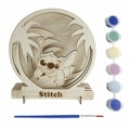 Miniatyrbild 3 av 6: Ensemble för hantverksaktiviteter Stitch Wood FÄRGNINGSSET - RITNING - SCHABLON