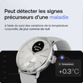 Miniatyrbild 2 av 6: WITHINGS ScanWatch 2 - Förbindelseklocka hälsa ECG SpO2 temperatur 38mm Vit