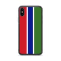 Miniatyrbild 1 av 2: Mobilskal – Gambias flagga – Kompatibel med iPhone XS – Mjuk fodral – Slitstark och stötsäker – Silikon – Pixelforma