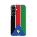 Miniatyrbild 1 av 2: Telefonfodral – Sydsudans flagga – Kompatibel med Samsung Galaxy S24 – Mjuk fodral – Slitstark och stötabsorberande – Pixelforma