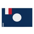 Miniatyrbild 1 av 3: Damaskusstatens flagga – 192 x 288 cm – Hållbar polyester – 2 metallöglor – Inomhus / Utomhus – Pixelforma