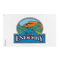 Miniatyrbild 1 av 3: Enderby Flagga – 60 x 90 cm – Hållbar Polyester – 2 Metallöljett – Inomhus / Utomhus – Pixelforma