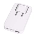 Miniatyrbild 4 av 5: Nätadapter - FORCE POWER - Force Power Lite - 65W - USB-A + 2 USB-C - Fällbar GaN Vit
