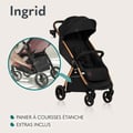Miniatyrbild 2 av 6: Kompaktbarnvagn LIONELO Ingrid - Dämpning - Upp till 22 kg - Lätt & hopfällbar - Svart