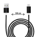 Miniatyrbild 4 av 4: Typ C-kabel för Honor 70 i nylon flätad synkroniserad snabbdataöverföring - SVART