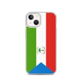 Miniatyrbild 1 av 2: Mobilskal - PIXELFORMA - iPhone 13 - Equatorialguineas flagga - Mjuk - Transparent TPU