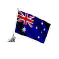 Miniatyrbild 1 av 3: Sugrörsstång – Australiens flagga – 27 x 35 cm – Polyester – Rostfritt stål – Pixelforma