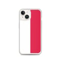 Miniatyrbild 1 av 2: Telefonfodral – Polens flagga – Kompatibel med iPhone 14 – Mjuk fodral – Stöttålig och slittålig - Silikon - Pixelforma