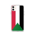 Miniatyrbild 1 av 2: Telefonfodral – Sudanflagga – Kompatibel med iPhone 11 – Mjukt Fodral – Hållbart och Stötsäkert – Silikon – Pixelforma