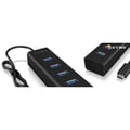 Miniatyrbild 1 av 2: Koncentrator (hub) - RAIDSONIC - ICY BOX IB-Hub1409-C3 - 4 portar - USB 3.0 - Drivs av USB