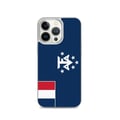 Miniatyrbild 1 av 2: Mobilskal – Franska Antarktis flagga – Kompatibel med iPhone 13 Pro – Mjuk skal – Slitstark och stötbeständig – Pixelforma