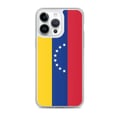 Miniatyrbild 1 av 2: Telefonfodral – Venezuela Flagga – Kompatibel med iPhone 14 Pro Max – Mjukt Fodral – Slitstarkt och Stötsäkert - Silikon - Pixelforma