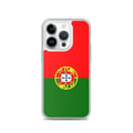Miniatyrbild 1 av 2: Mobilskal – Portugals flagga – Kompatibel med iPhone 14 Pro – Flexibelt fodral – Slitstarkt och stötsäkert – Silikon – Pixelforma