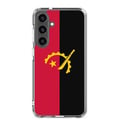 Miniatyrbild 1 av 2: Mobilskal – Angolas flagga – Kompatibel med Samsung Galaxy S24 Ultra – Flexibelt fodral – Stöt- och slittåligt – Pixelforma