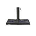 Miniatyrbillede 1 af 6: Parasolfod - MUVOE - 15kg - Harpiks - Ø38/48mm - Sort - 47x47x32cm