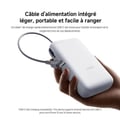 Miniatyrbild 4 av 6: XIAOMI Power Bank 20000mAh (Integrerad kabel) Mörkgrå - Extern batteri - Stort kapacitet - Inbyggd strömkabel