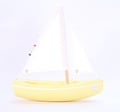 Miniatyrbild 3 av 3: Maison Tirot - Le Sloop båt gul 21cm - TIROT