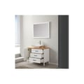 Miniatyrbild 3 av 6: Vitt badrumsset 100 cm