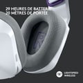 Miniatyrbild 3 av 6: Gaming headset - Trådlös - Logitech G - G733 Lightspeed - PS5, PS4, PC, MAC - Vit