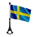 Miniatyrbild 1 av 3: Cykelflagga Sverige i polyester – 14 x 21 cm – Cykelflagga – 5 stycken