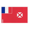 Miniatyrbild 1 av 3: Wallis- och Futuna-flagga – 192 x 288 cm – Hållbar polyester – 2 metallöglor – Inomhus-/Utomhusbruk – Pixelforma