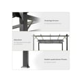 Miniatyrbillede 6 af 6: Pergola - MUVOE - Skydække - Aluminium - Solbeskyttelse - 3x3m