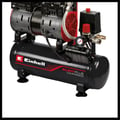 Miniatyrbild 6 av 6: Einhell Tyst Kompressor TE-AC 6 Silent (550 W, Max. 8 bar, Tank 6L, 110 L/m, 57dB, olje- och underhållsfri motor)
