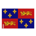 Miniatyrbild 1 av 3: Landesflagga – 160 x 240 cm – Hållbar Polyester – 2 Metallöljett – Inomhus / Utomhus – Pixelforma