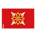 Miniatyrbild 1 av 3: Flagga Haute-Garonne – 64 x 96 cm – Slitstark Polyester – 2 Metallöglor – Inomhus / Utomhus – Pixelforma