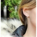 Miniatyrbild 2 av 2: Örhängen i silver Beneto Fashion med klara zirkoner Agup2374l, för kvinnor